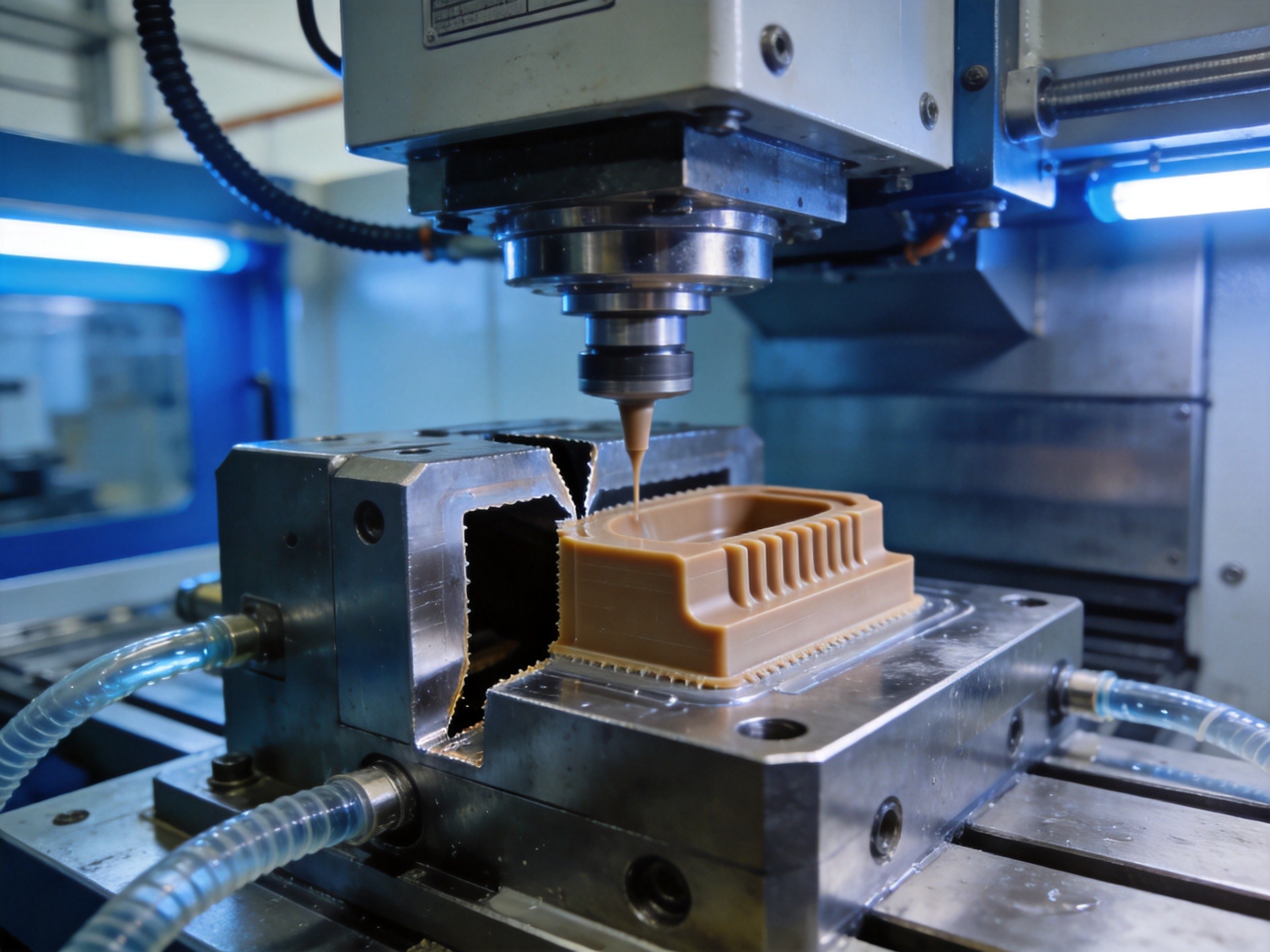High-precision PEEK injection molding with 600T machine