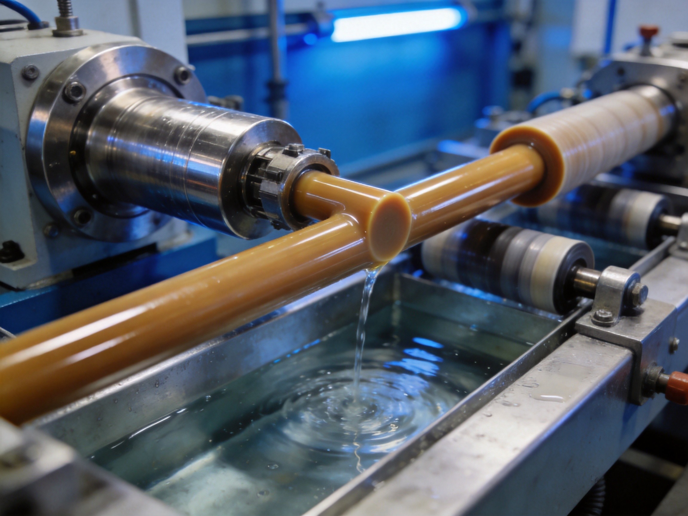 Continuous extrusion of PEEK rod, sheet, tube and custom profiles