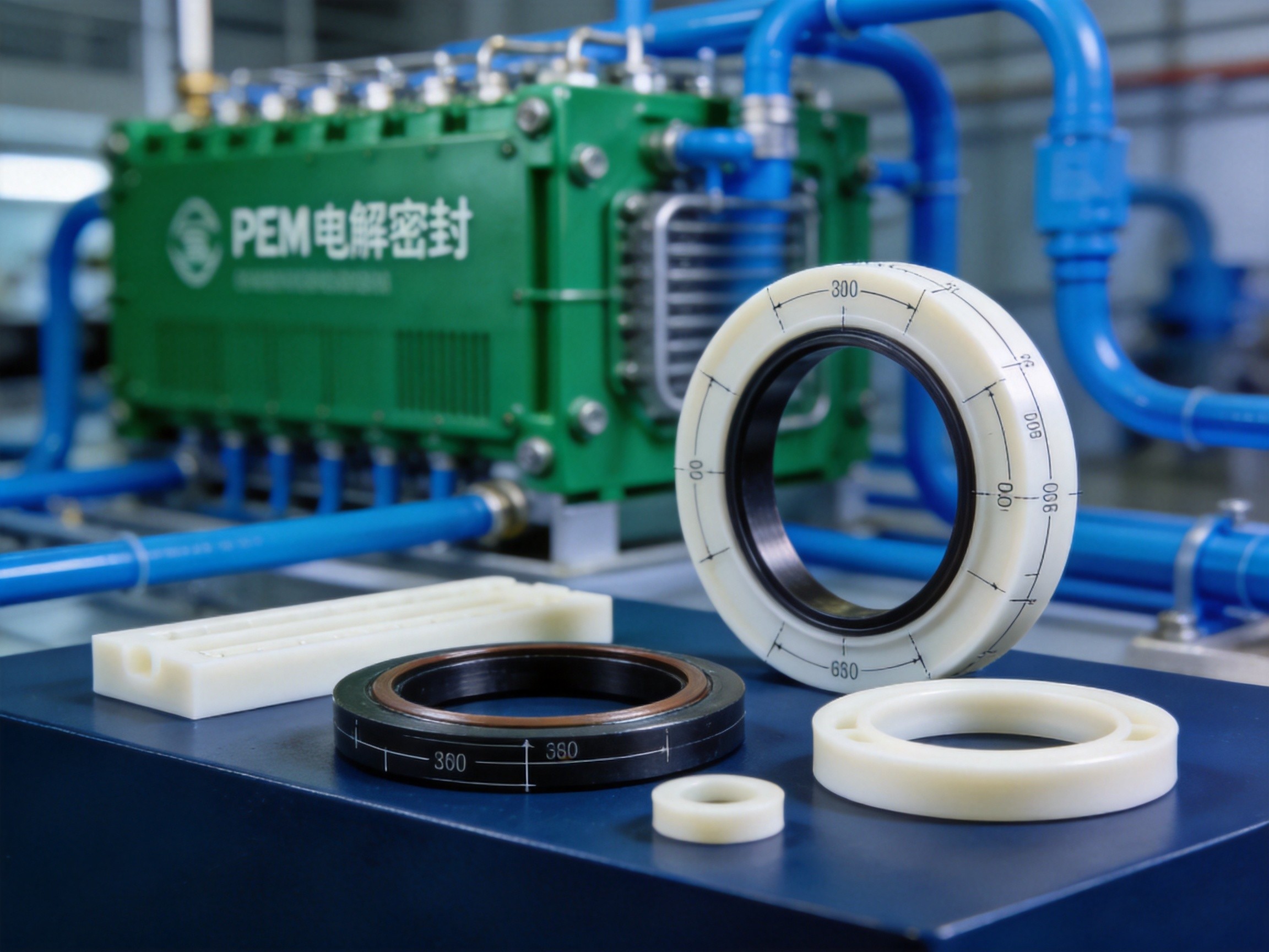PEEK electrolyzer seals for hydrogen energy