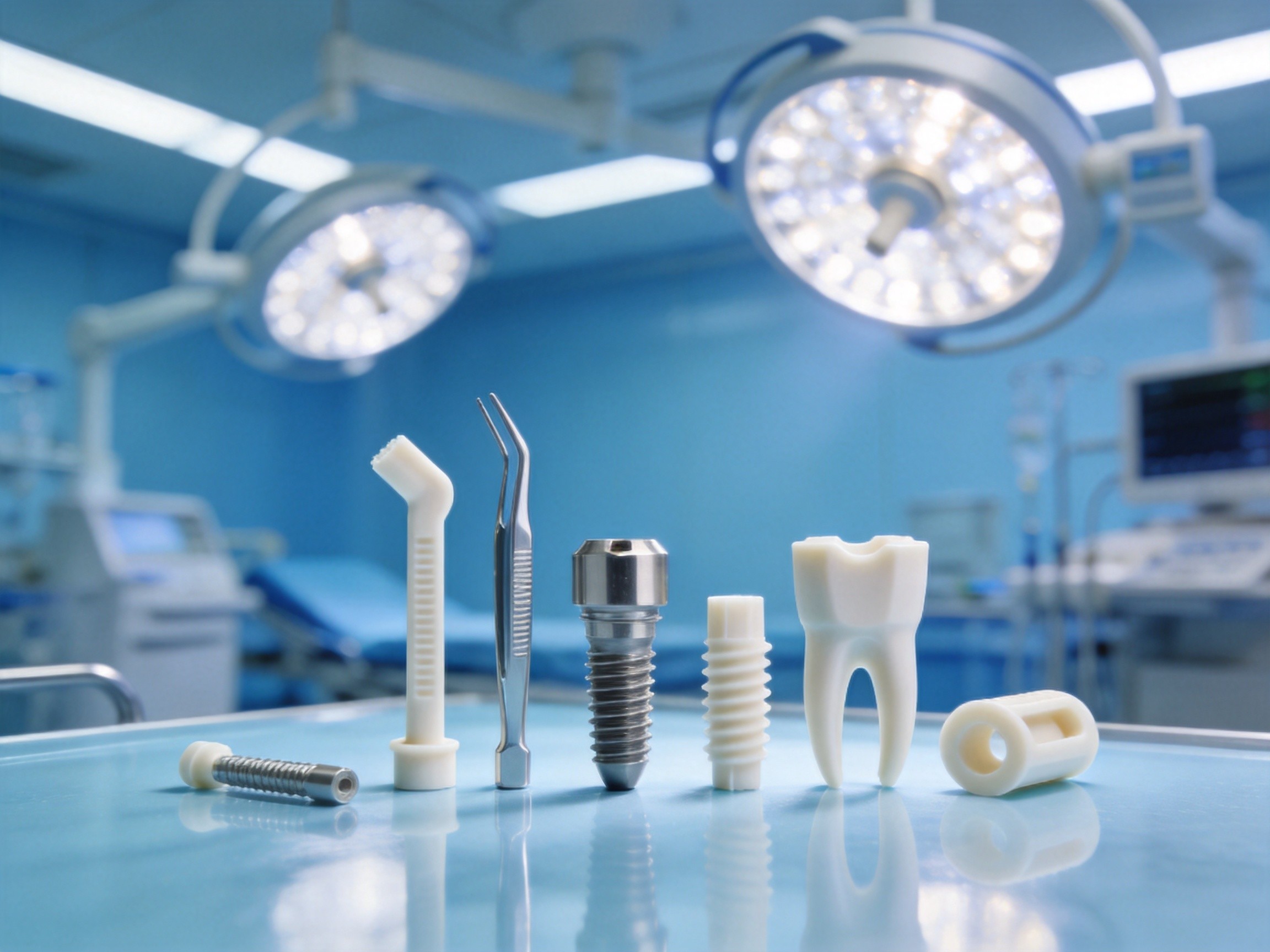 Biocompatible PEEK medical and surgical components